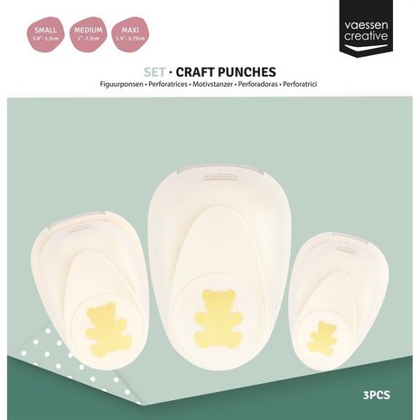 Vaessen Creative Figuurpons Set Beren (3pcs) (2137-087) Vaessen Creative Figuurpons Set Beren (3pcs) (2137-087)