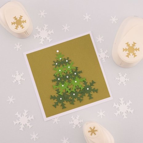 Vaessen Creative Figuurpons Set Sneeuwvlokken (3pcs) (2137-211)