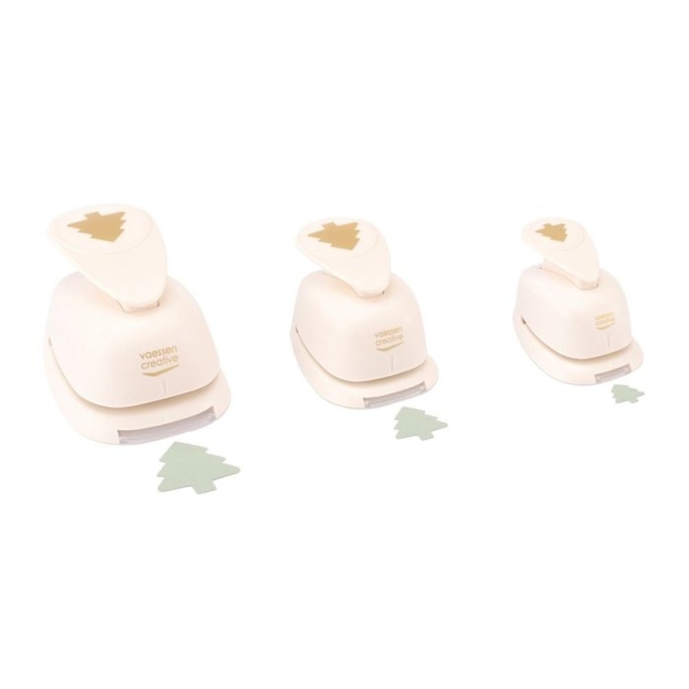 Vaessen Creative Figuurpons Set Dennenbomen (3pcs) (2137-221)