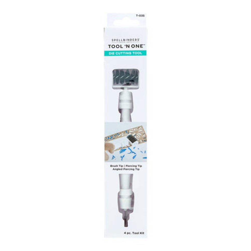 Spellbinders Tool 'n One Die Cutting Tool White (T-035) Spellbinders Tool 'n One Die Cutting Tool White (T-035)