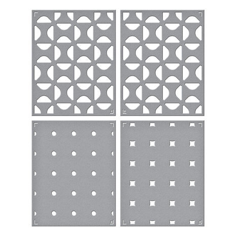 Spellbinders Sealed Layered Geometric Flower Stencils (STN-031)