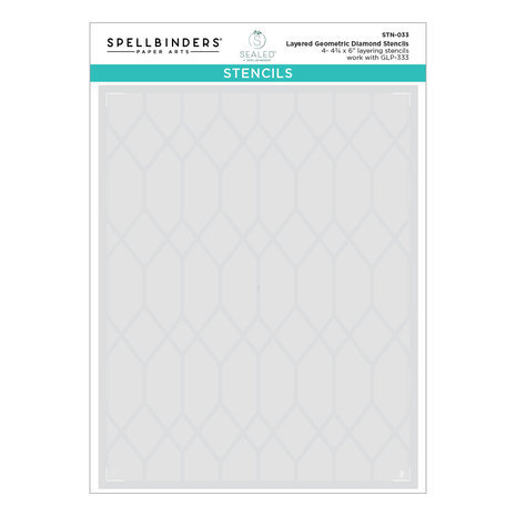 Spellbinders Sealed Layered Geometric Diamond Stencils (STN-033)