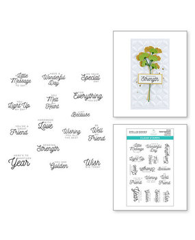 Spellbinders Sealed Sentiments Clear Stamp (STP-122) Spellbinders Sealed Sentiments Clear Stamp (STP-122)