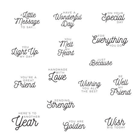 Spellbinders Sealed Sentiments Clear Stamp (STP-122)