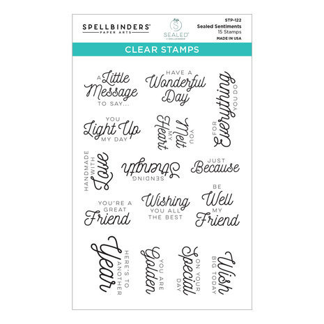 Spellbinders Sealed Sentiments Clear Stamp (STP-122)