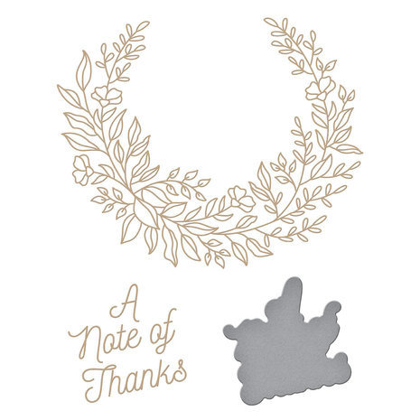 Spellbinders Sealed Swag Glimmer Hot Foil Plate & Die Set (GLP-327) Spellbinders Sealed Swag Glimmer Hot Foil Plate & Die Set (GLP-327)