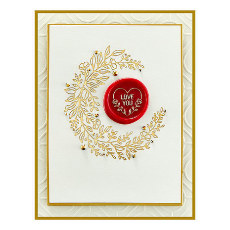 Spellbinders Sealed Swag Glimmer Hot Foil Plate & Die Set (GLP-327) Spellbinders Sealed Swag Glimmer Hot Foil Plate & Die Set (GLP-327)