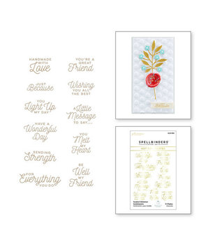 Spellbinders Sealed Glimmer Sentiments Glimmer Hot Foil Plate (GLP-330) Spellbinders Sealed Glimmer Sentiments Glimmer Hot Foil Plate (GLP-330)