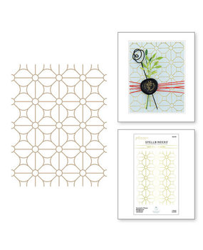 Spellbinders Sealed Geometric Flower Background Glimmer Hot Foil Plate (GLP-331) Spellbinders Sealed Geometric Flower Background Glimmer Hot Foil Plate (GLP-331)