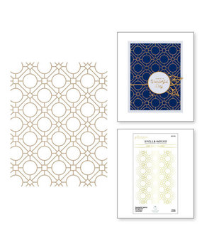 Spellbinders Sealed Geometric Optical Background Glimmer Hot Foil Plate (GLP-332) Spellbinders Sealed Geometric Optical Background Glimmer Hot Foil Plate (GLP-332)