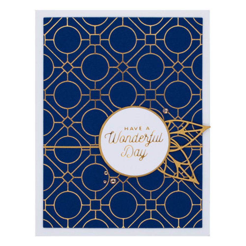 Spellbinders Sealed Geometric Optical Background Glimmer Hot Foil Plate (GLP-332) Spellbinders Sealed Geometric Optical Background Glimmer Hot Foil Plate (GLP-332)