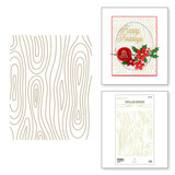 Spellbinders Sealed Woodgrain Background Glimmer Hot Foil Plate (GLP-334)