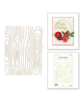Spellbinders Sealed Woodgrain Background Glimmer Hot Foil Plate (GLP-334) Spellbinders Sealed Woodgrain Background Glimmer Hot Foil Plate (GLP-334)