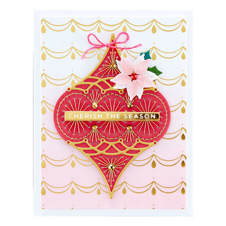 Spellbinders Sealed for the Holidays Glimmering Swag Glimmer Hot Foil Plate (GLP-348) Spellbinders Sealed for the Holidays Glimmering Swag Glimmer Hot Foil Plate (GLP-348)