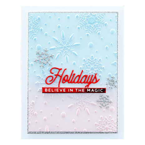 Spellbinders Flurry of Snowflakes 3D Embossing Folder (E3D-042)