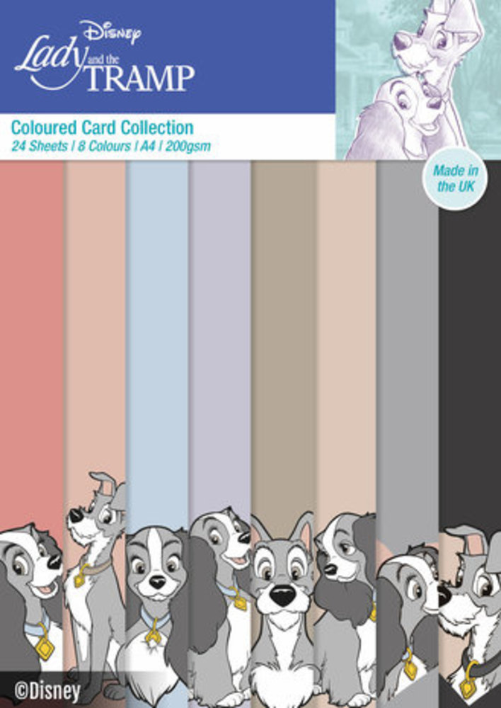 Disney Lady & The Tramp A4 Coloured Card Collection (DYP0076)