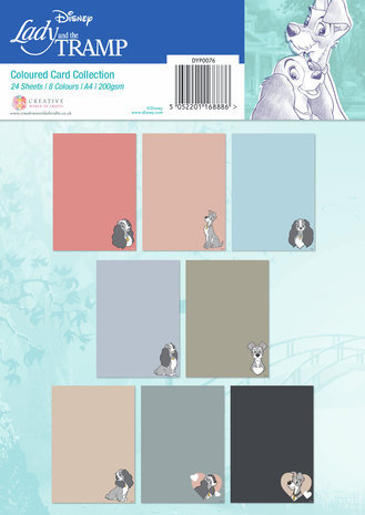 Disney Lady & The Tramp A4 Coloured Card Collection (DYP0076)