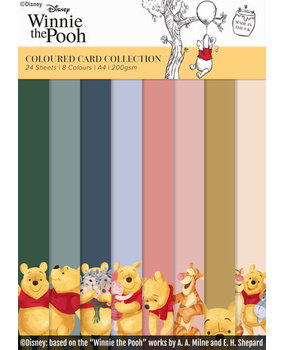 Disney Winnie the Pooh A4 Coloured Card Collection (DYP0077)
