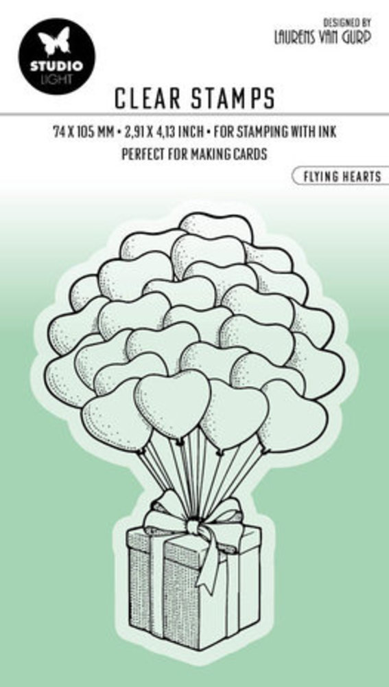 Studio Light Essentials Clear Stamp Flying Hearts (BL-ES-STAMP349)
