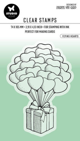 Studio Light Essentials Clear Stamp Flying Hearts (BL-ES-STAMP349)