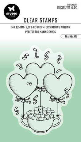 Studio Light Essentials Clear Stamp Tea Hearts (BL-ES-STAMP352) Studio Light Essentials Clear Stamp Tea Hearts (BL-ES-STAMP352)