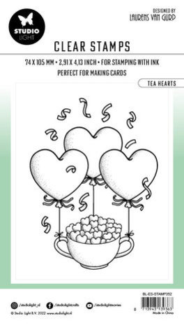 Studio Light Essentials Clear Stamp Tea Hearts (BL-ES-STAMP352) Studio Light Essentials Clear Stamp Tea Hearts (BL-ES-STAMP352)