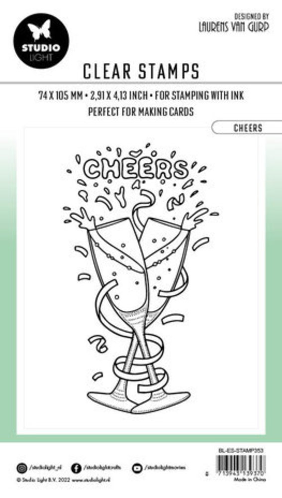 Studio Light Essentials Clear Stamp Cheers (BL-ES-STAMP353)