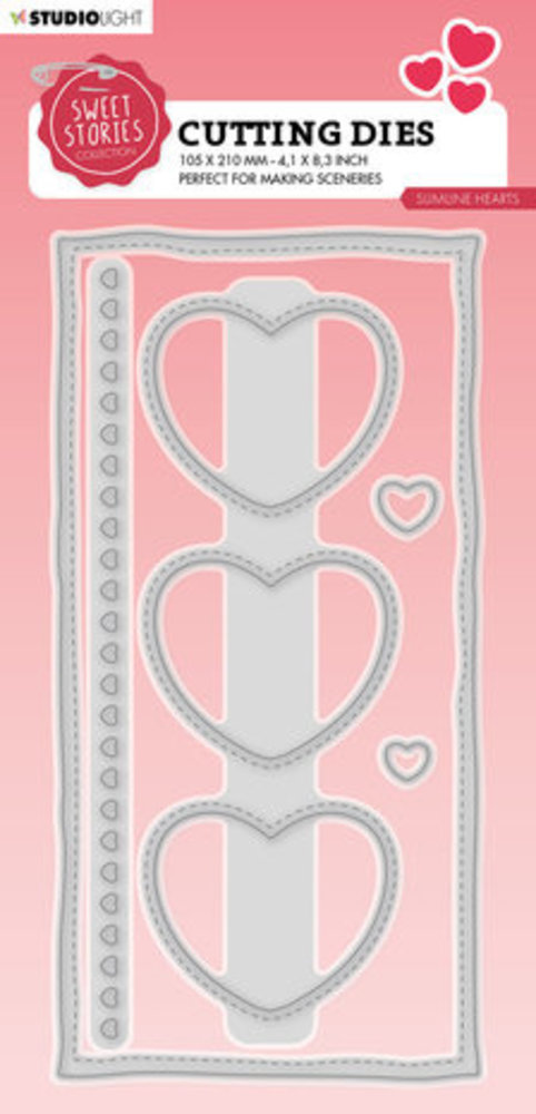 Studio Light Sweet Stories Snijmal Slimline Hearts (SL-SS-CD458) Studio Light Sweet Stories Snijmal Slimline Hearts (SL-SS-CD458)