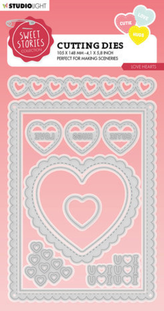 Studio Light Sweet Stories Snijmal Love Hearts (SL-SS-CD460) Studio Light Sweet Stories Snijmal Love Hearts (SL-SS-CD460)
