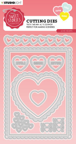 Studio Light Sweet Stories Snijmal Love Hearts (SL-SS-CD460) Studio Light Sweet Stories Snijmal Love Hearts (SL-SS-CD460)