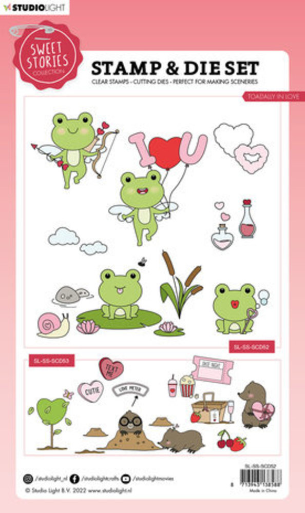 Studio Light Sweet Stories Stamp & Die Toadally in Love (SL-SS-SCD52)