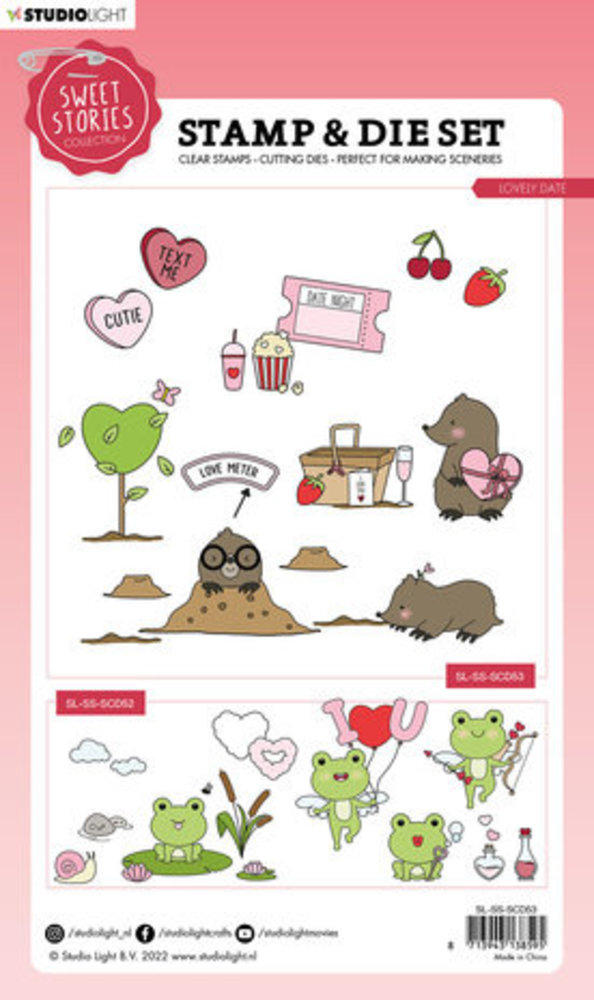 Studio Light Sweet Stories Stamp & Die Lovely Date (SL-SS-SCD53) Studio Light Sweet Stories Stamp & Die Lovely Date (SL-SS-SCD53)