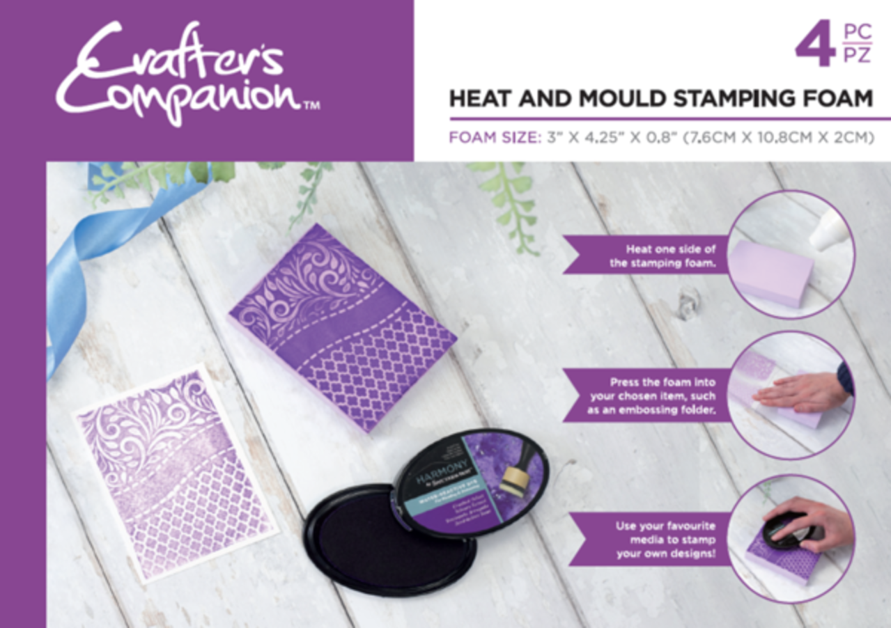 Crafter's Companion Heat and Mould Stamping Foam (4pcs) (CC-HAMSF-4)
