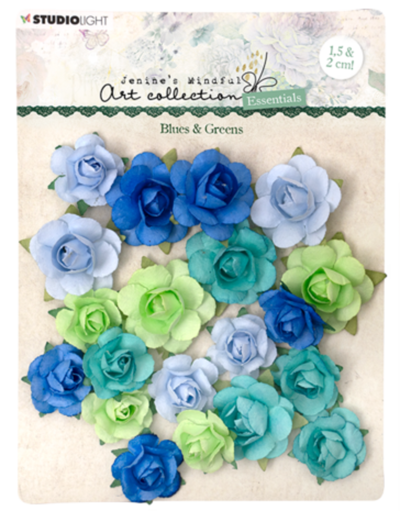 Studio Light Jenine's Mindful Art Collection Paper Flowers Blues & Greens (JMA-ES-FLOW08) Studio Light Jenine's Mindful Art Collection Paper Flowers Blues & Greens (JMA-ES-FLOW08)