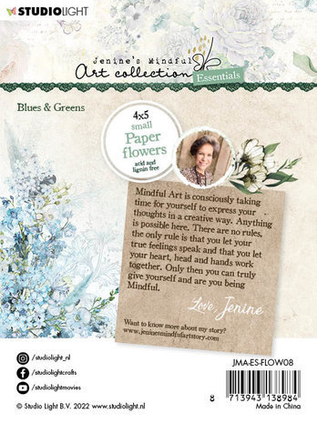 Studio Light Jenine's Mindful Art Collection Paper Flowers Blues & Greens (JMA-ES-FLOW08) Studio Light Jenine's Mindful Art Collection Paper Flowers Blues & Greens (JMA-ES-FLOW08)