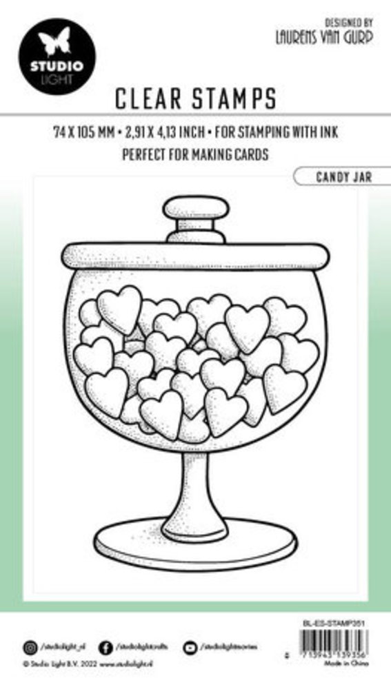 Studio Light Essentials Clear Stamp Candy Jar (BL-ES-STAMP351) Studio Light Essentials Clear Stamp Candy Jar (BL-ES-STAMP351)