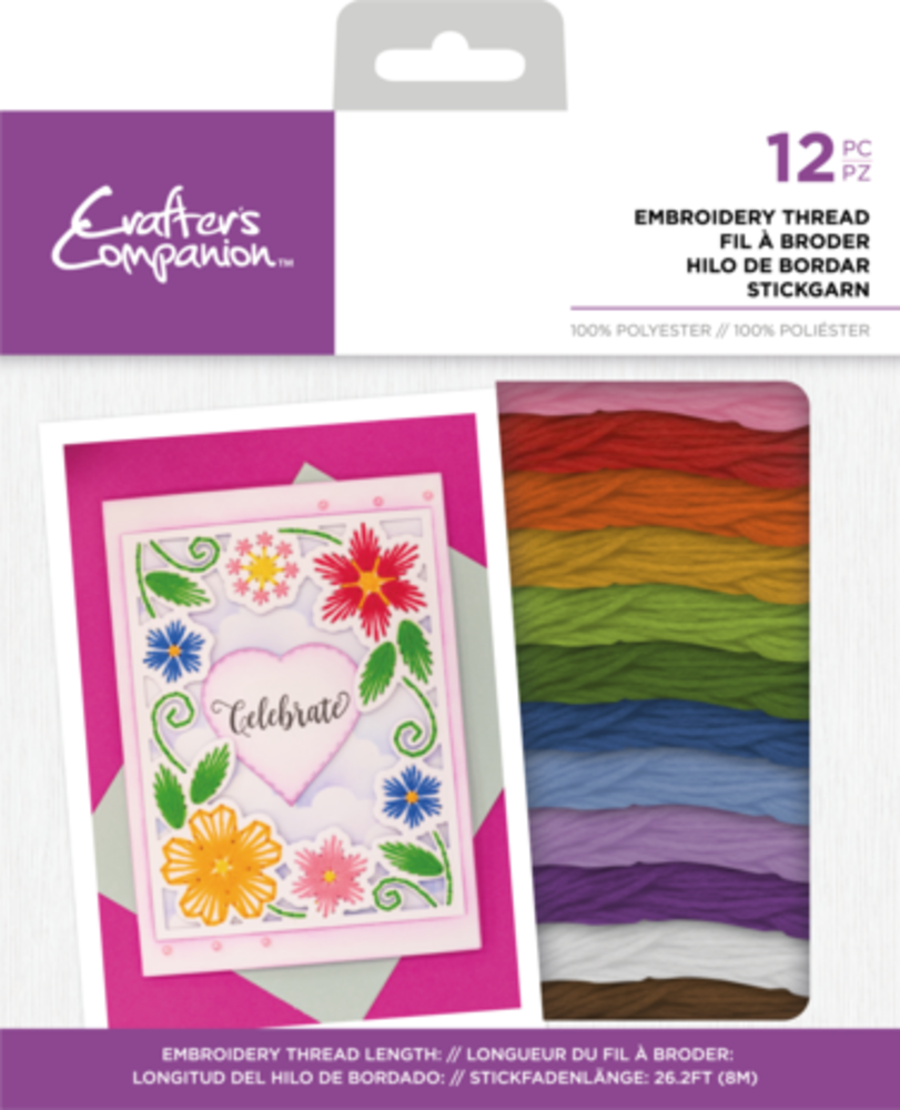 Crafter's Companion Embroidery Thread Pack Rainbow (CC-EM-THPK-RA) Crafter's Companion Embroidery Thread Pack Rainbow (CC-EM-THPK-RA)