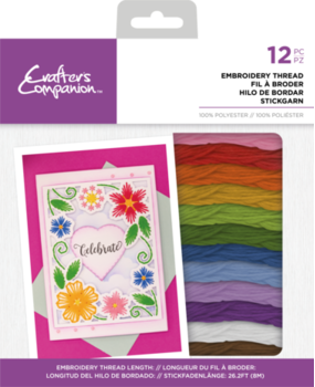 Crafter's Companion Embroidery Thread Pack Rainbow (CC-EM-THPK-RA) Crafter's Companion Embroidery Thread Pack Rainbow (CC-EM-THPK-RA)