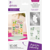 Gemini Embroidery Frame Swirly Leaves Create-a-Card Dies (GEM-MD-CAD-SWLE)