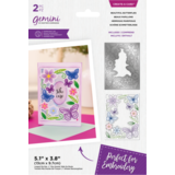 Gemini Embroidery Frame Beautiful Butterflies Create-a-Card Dies (GEM-MD-CAD-BEBU)