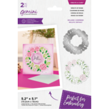 Gemini Embroidery Frame Wreath of Roses Create-a-Card Dies (GEM-MD-CAD-WROR)