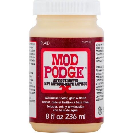 Mod Podge Antique Matte Sealer Glue & Finish 236 ml (CS12948) Mod Podge Antique Matte Sealer Glue & Finish 236 ml (CS12948)