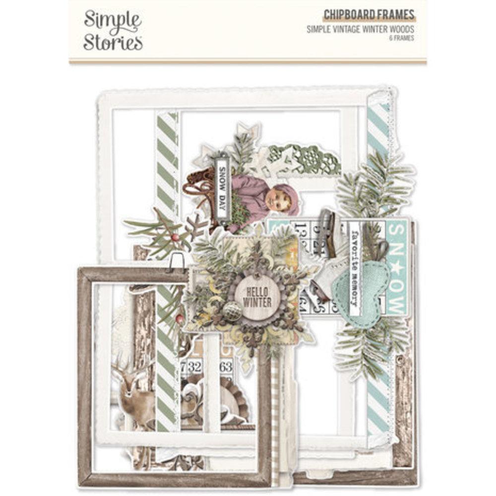 Simple Stories Simple Vintage Winter Woods Chipboard Frames (19125) Simple Stories Simple Vintage Winter Woods Chipboard Frames (19125)