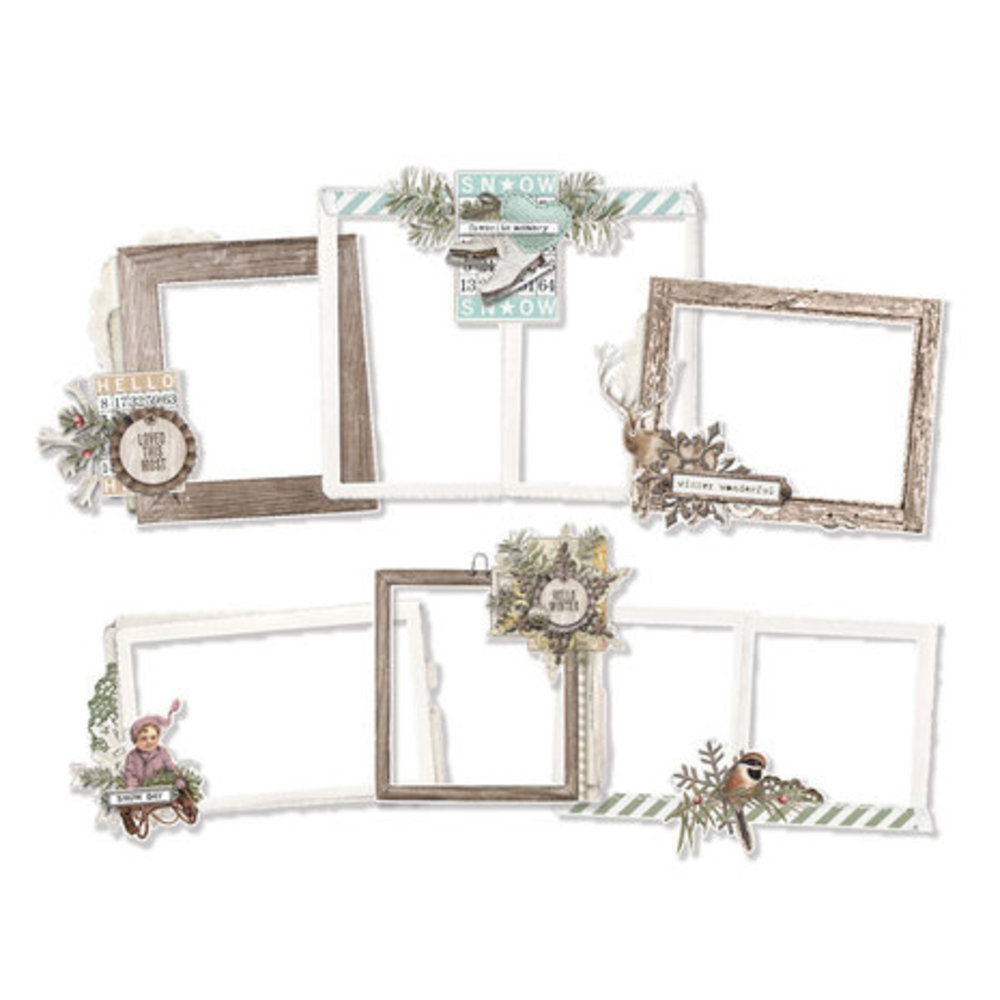 Simple Stories Simple Vintage Winter Woods Chipboard Frames (19125) Simple Stories Simple Vintage Winter Woods Chipboard Frames (19125)