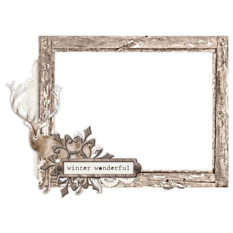 Simple Stories Simple Vintage Winter Woods Chipboard Frames (19125) Simple Stories Simple Vintage Winter Woods Chipboard Frames (19125)