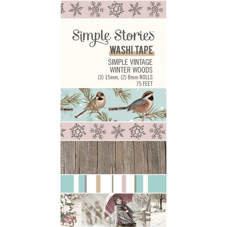 Simple Stories Simple Vintage Winter Woods Washi Tape (19131) Simple Stories Simple Vintage Winter Woods Washi Tape (19131)