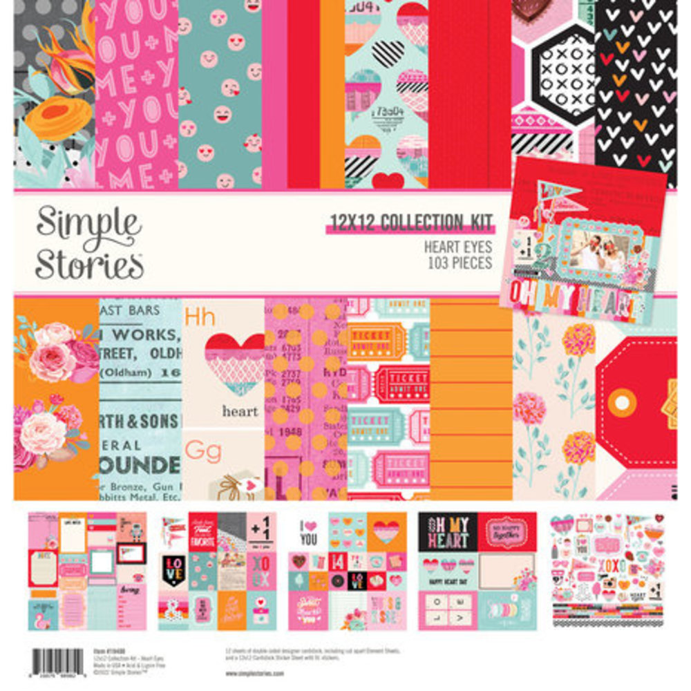 Simple Stories Heart Eyes 12x12 Inch Collection Kit (19400)