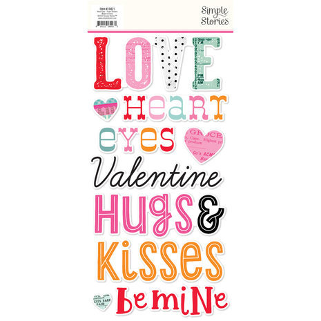 Simple Stories Heart Eyes Foam Stickers (19421)