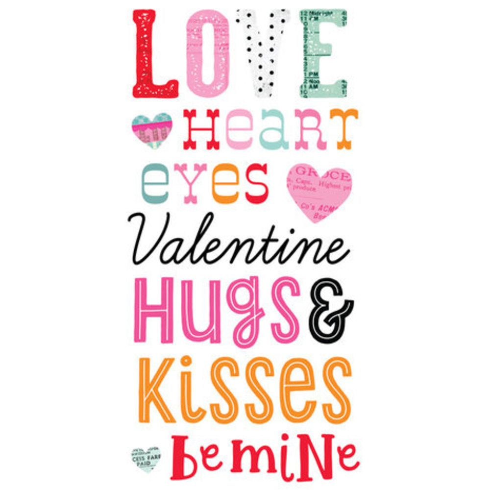 Simple Stories Heart Eyes Foam Stickers (19421)