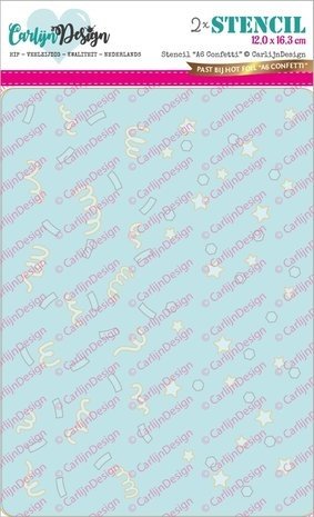 Carlijn Design Stencil A6 Confetti (CDSC-0024) Carlijn Design Stencil A6 Confetti (CDSC-0024)